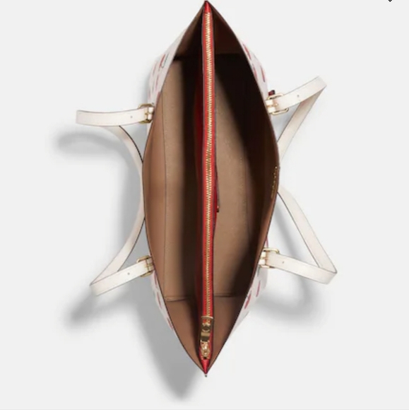 NWT Coach Mollie Lg Tote Bag with Cherries Sold do not purchase - Picture 3 of 6